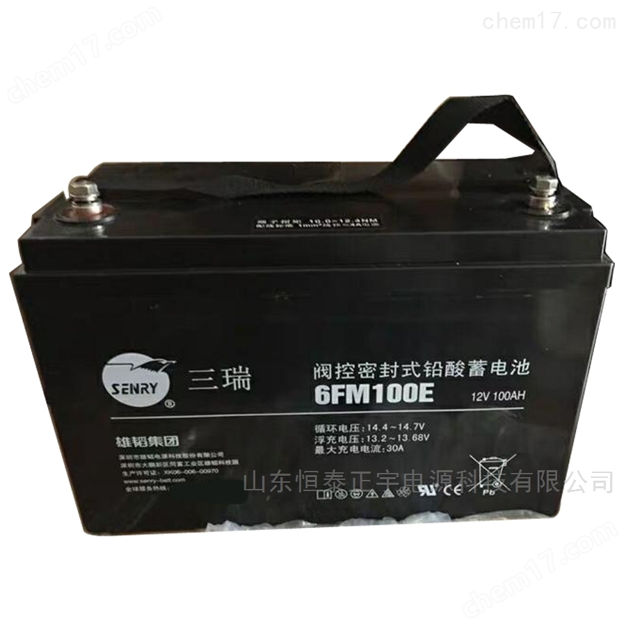 6FM100-X-三瑞鉛酸蓄電池6FM100-X 12V100AH直流供電